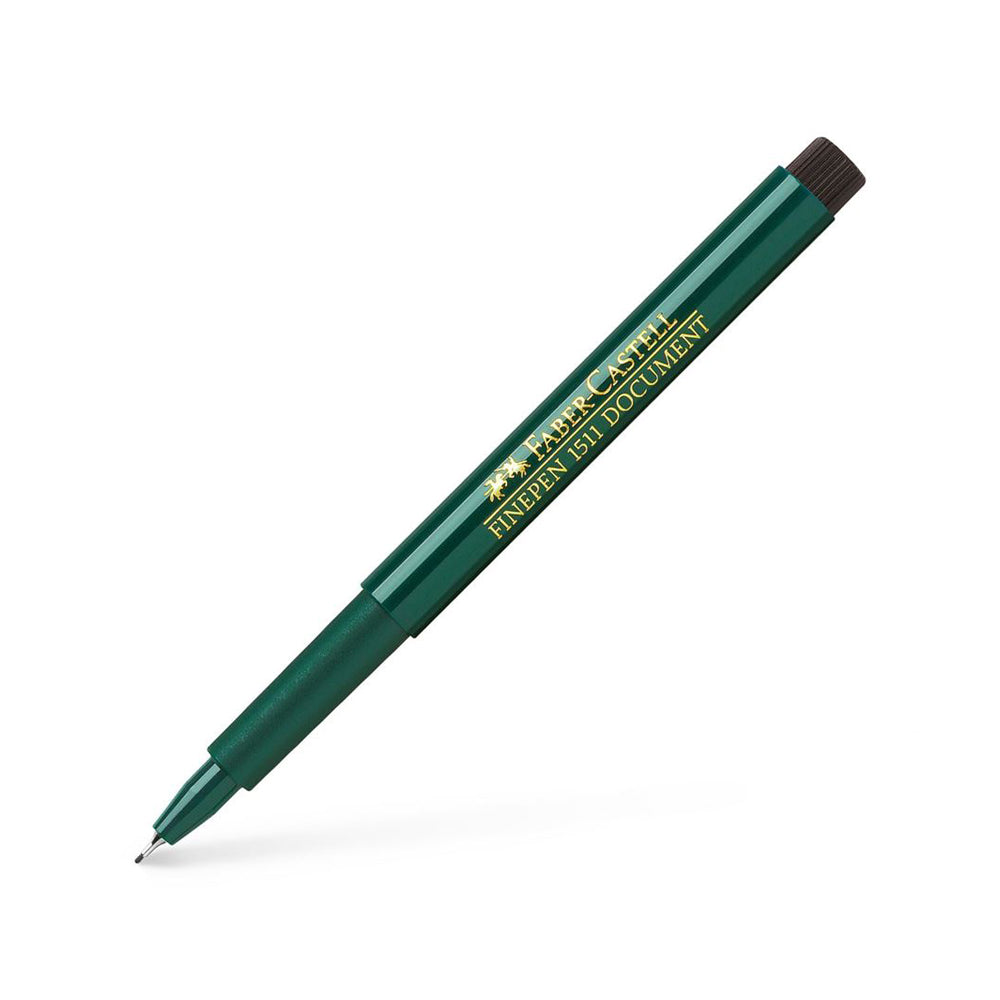 A Faber-Castell Finepin 1511 Document fineliner with black nib.