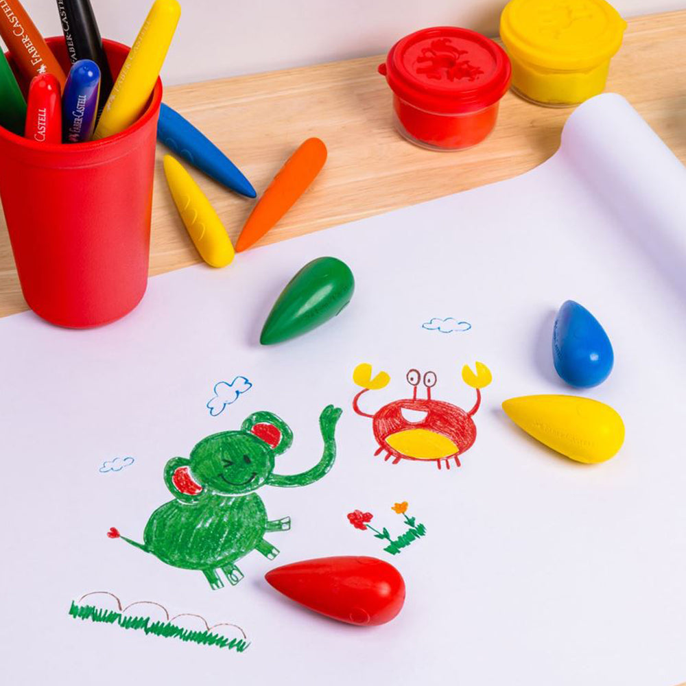 A drawing made using Faber-Castell easy grasp bulb crayons.