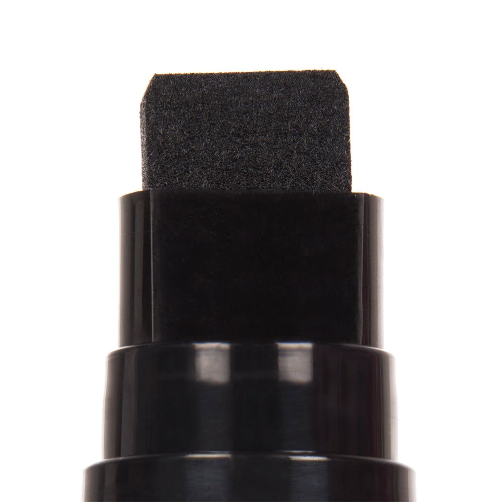 The extra bold chisel tip of the Uni Posca PC-17K marker.