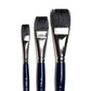 Art Basics Squirrelon short flat brushes in sizes 6, 8 and 12 with short, flat bristles.