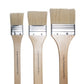 Art Basics long handled wide hog bristle flat brushes in sizes 2, 4 and 6. 