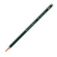 A HB Castell 9000 pencil with sharpened graphite point.