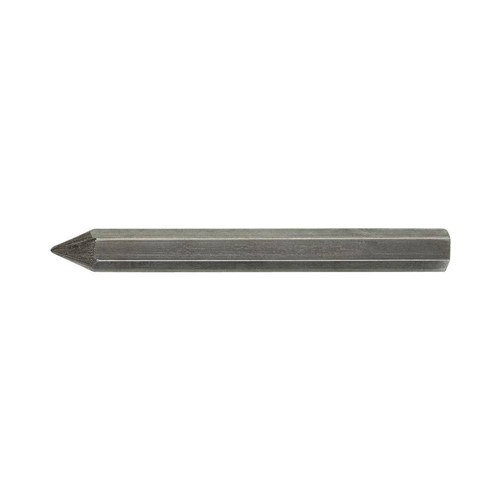 A 2B Faber-Castell Graphite stick. The stick is sharpened to a point and hexagonal in shape.