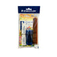 A Staedtler essential school kit which includes 12 Noris coloured pencils, 2 erasers, a sharpener and HB graphite pencils.